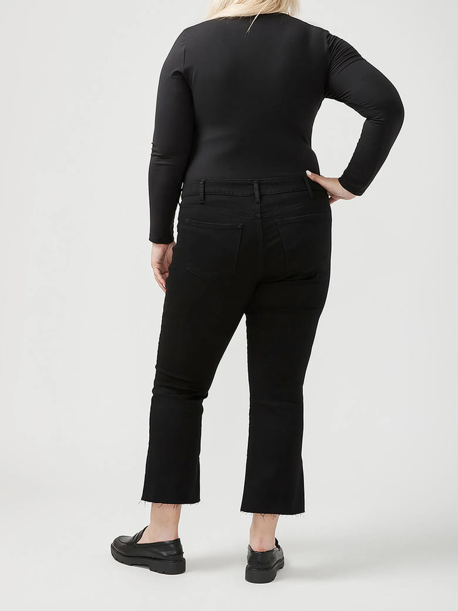 Suki Mid Rise Kick Flare Luxe Stretch Jeans Plus Size