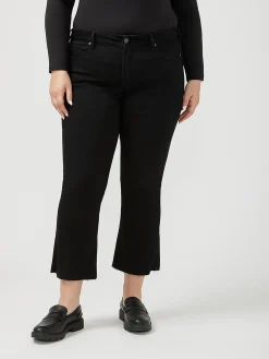 Suki Mid Rise Kick Flare Luxe Stretch Jeans Plus Size