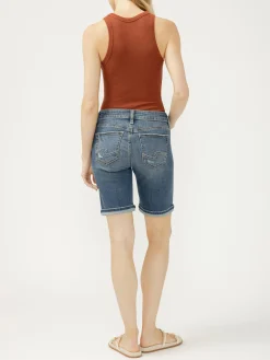 Suki Mid Rise Luxe Stretch Bermuda Shorts