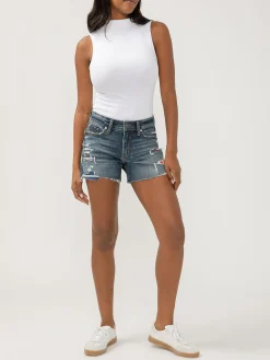 Suki Mid Rise Luxe Stretch Americana Shorts