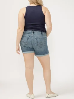 Suki Mid Rise Luxe Stretch Shorts Plus Size