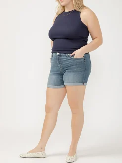 Suki Mid Rise Luxe Stretch Shorts Plus Size
