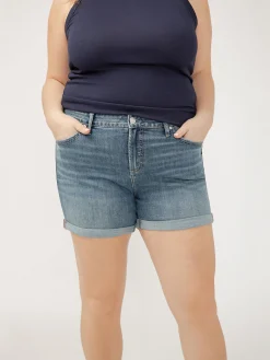 Suki Mid Rise Luxe Stretch Shorts Plus Size