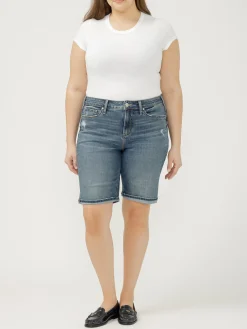 Suki Mid Rise Luxe Stretch Bermuda Shorts
