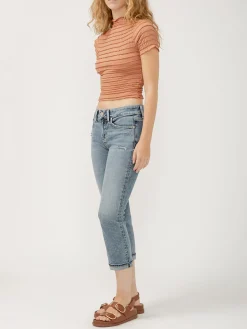 Suki Mid Rise Luxe Stretch Capri