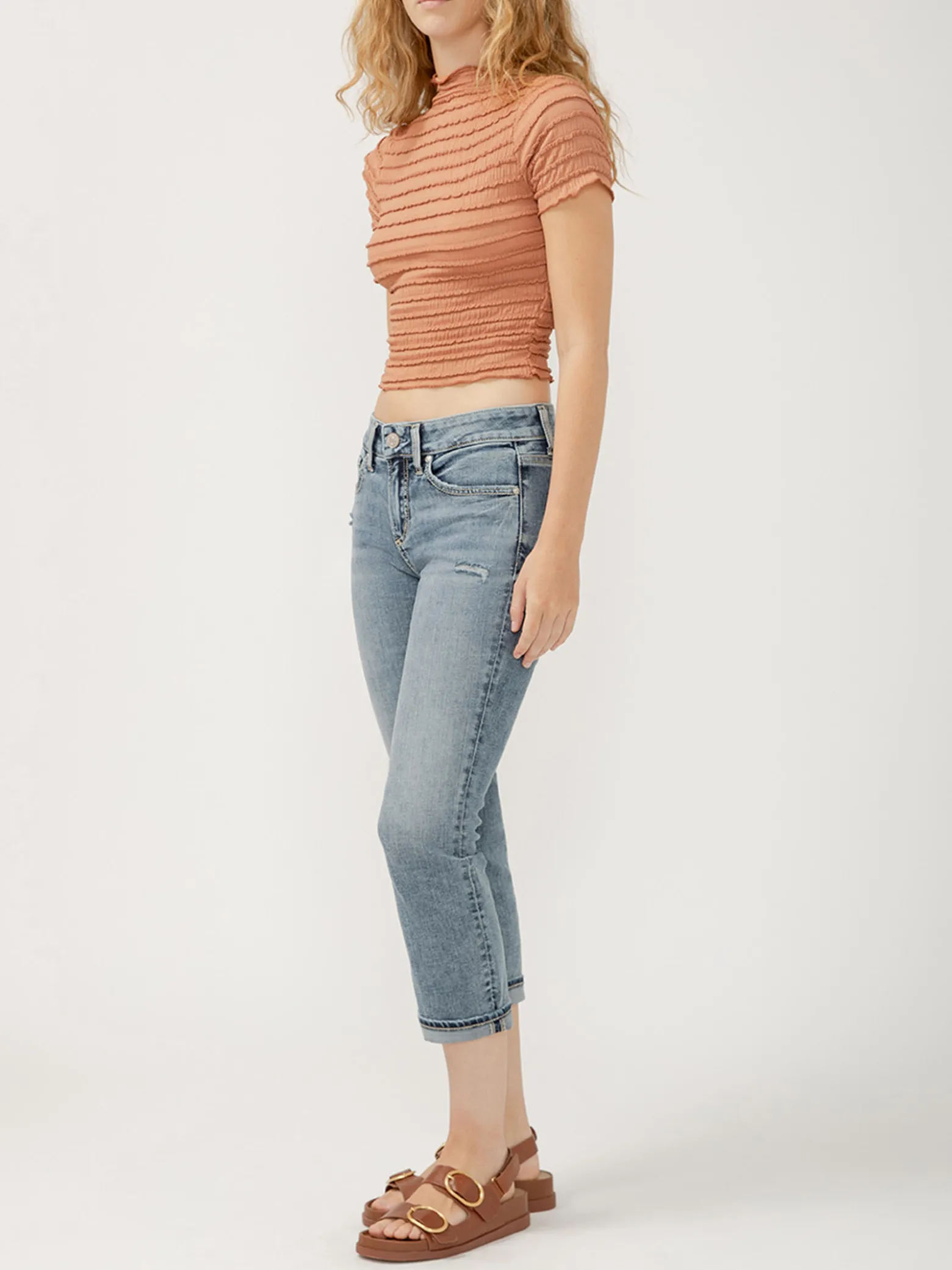 Suki Mid Rise Luxe Stretch Capri