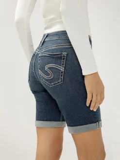 Suki Mid Rise Luxe Stretch Bermuda Shorts
