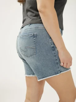 Suki Mid Rise Shorts Plus Size