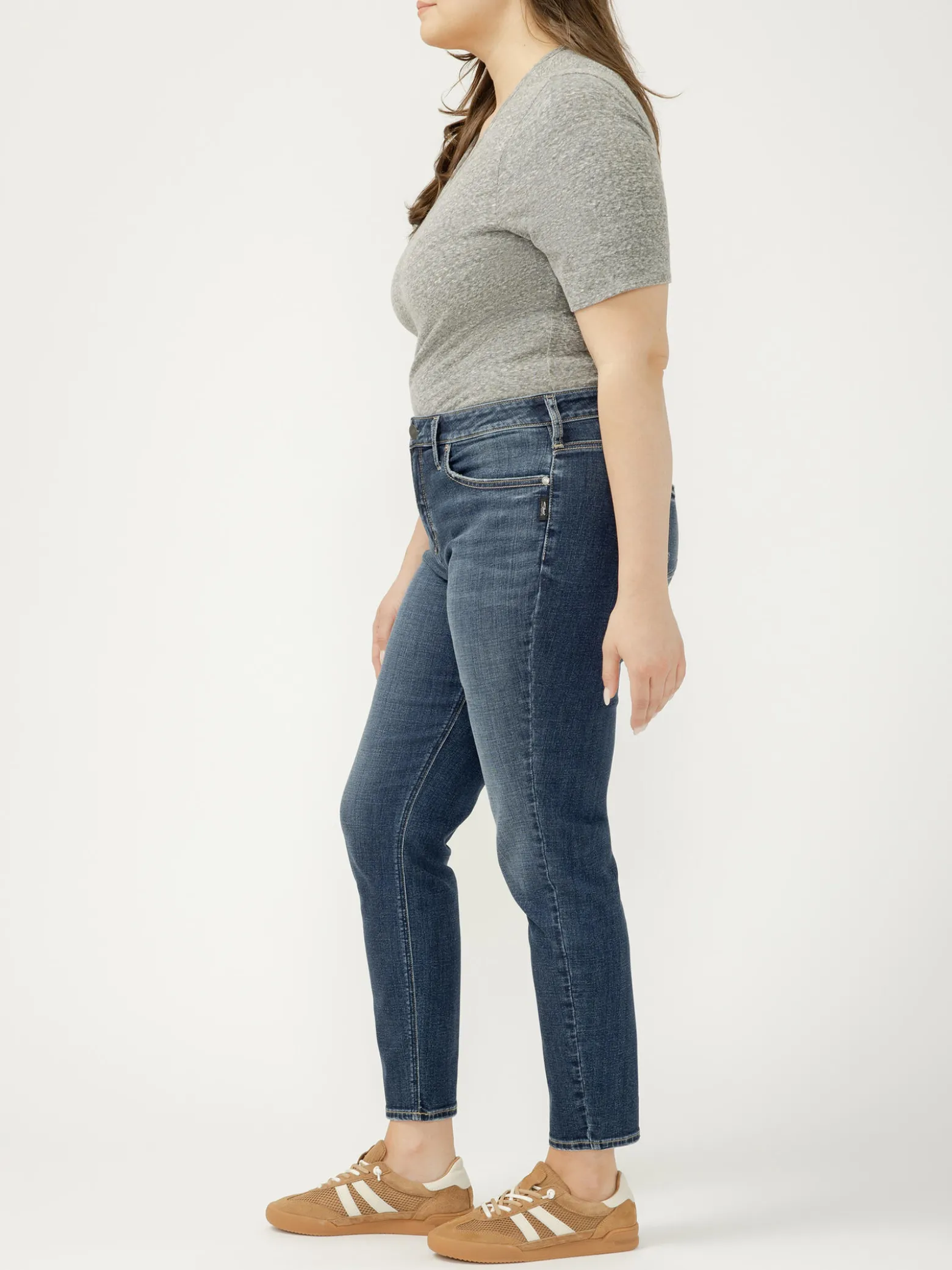 Suki Mid Rise Skinny Jeans Plus Size