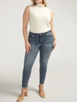 Suki Mid Rise Skinny Jeans Plus Size