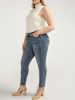 Suki Mid Rise Skinny Jeans Plus Size