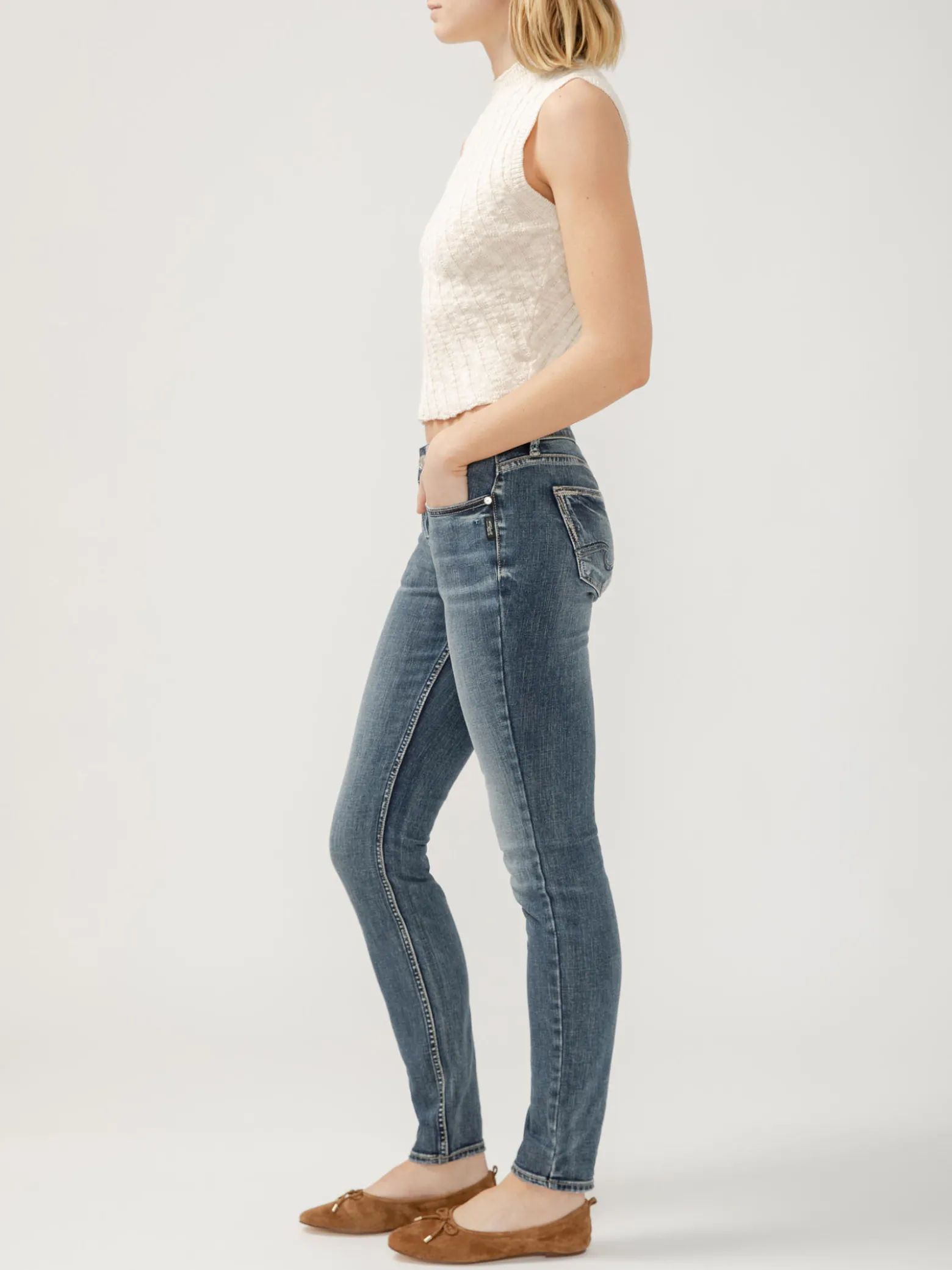 Suki Mid Rise Skinny Jeans