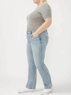 Suki Mid Rise Slim Bootcut Jeans Plus Size