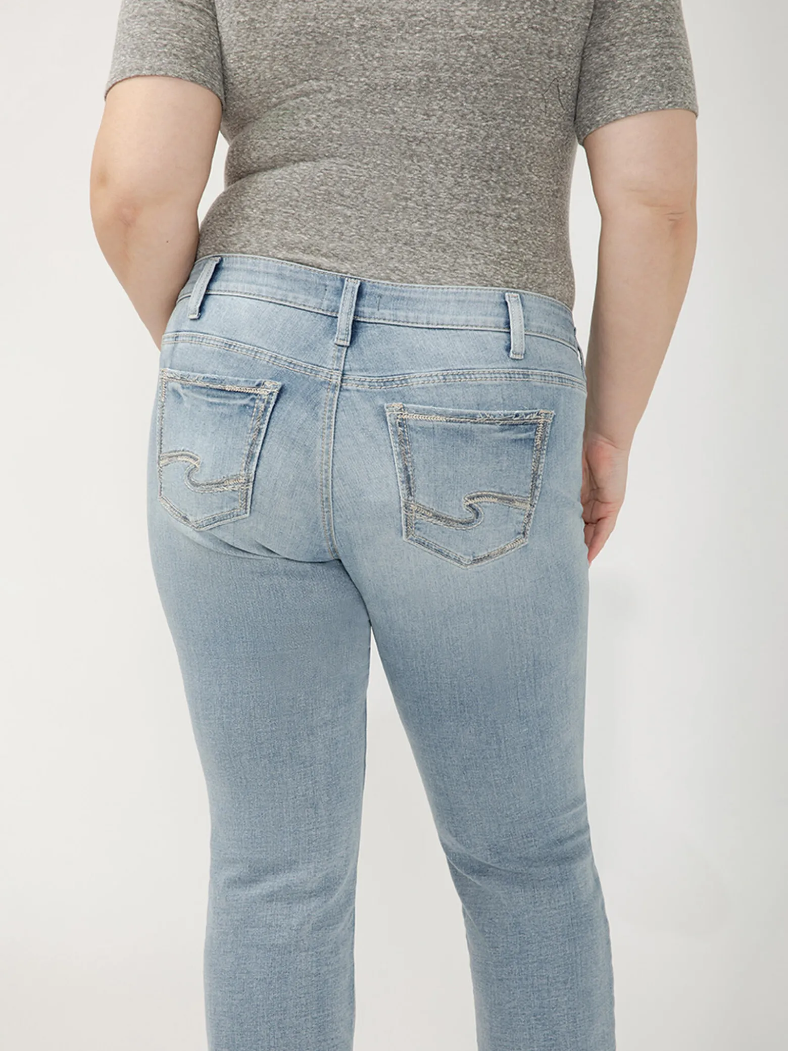 Suki Mid Rise Slim Bootcut Jeans Plus Size