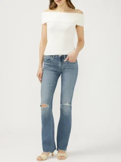 Suki Mid Rise Slim Bootcut Jeans