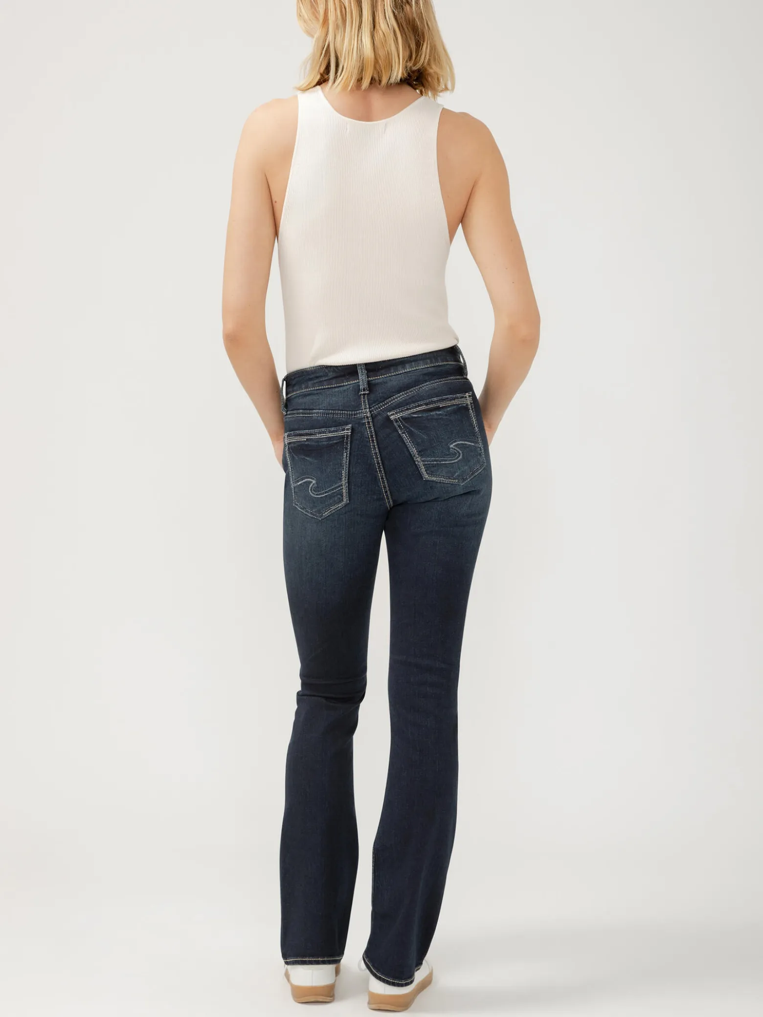 Suki Mid Rise Slim Bootcut Jeans