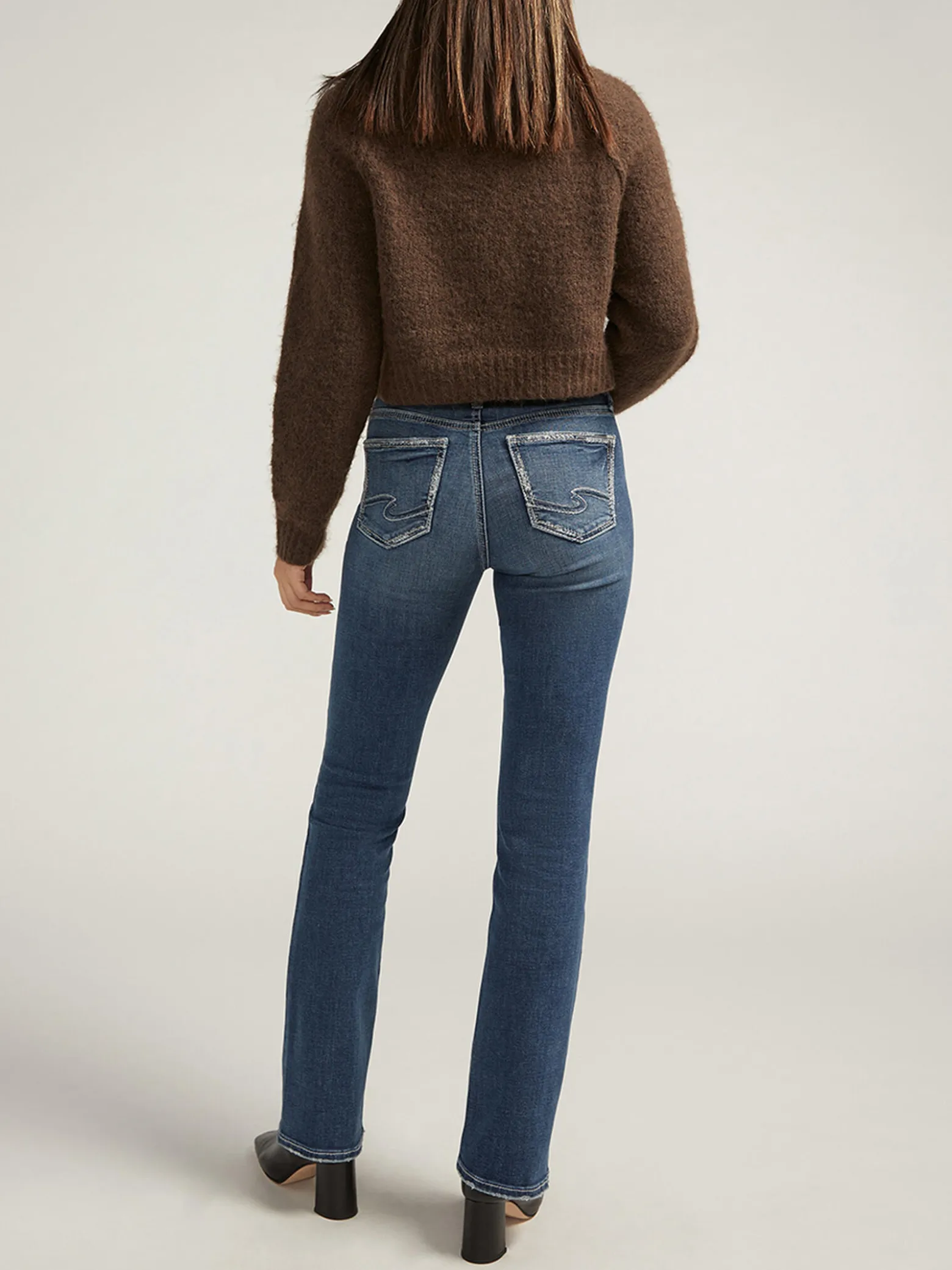 Suki Mid Rise Slim Bootcut Jeans