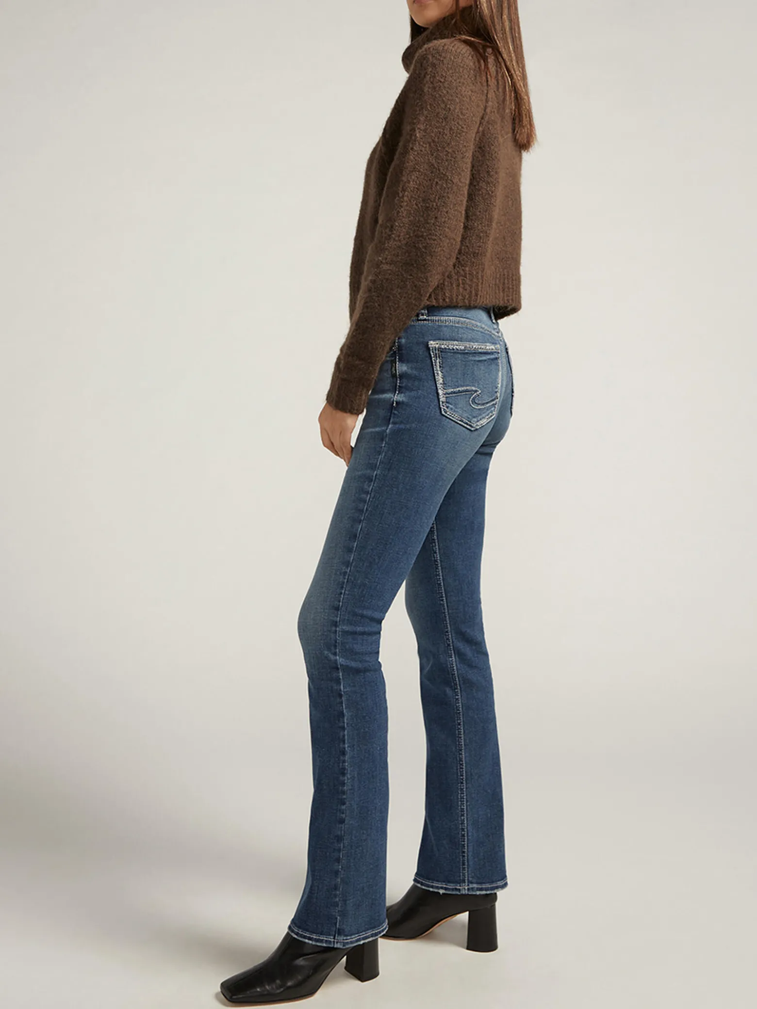 Suki Mid Rise Slim Bootcut Jeans