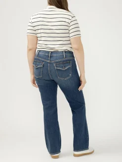 Suki Mid Rise Slim Bootcut Jeans Plus Size