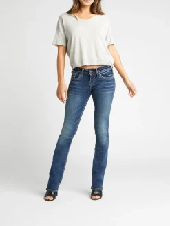 Suki Mid Rise Slim Bootcut Jeans