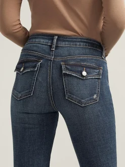 Suki Mid Rise Slim Bootcut Jeans