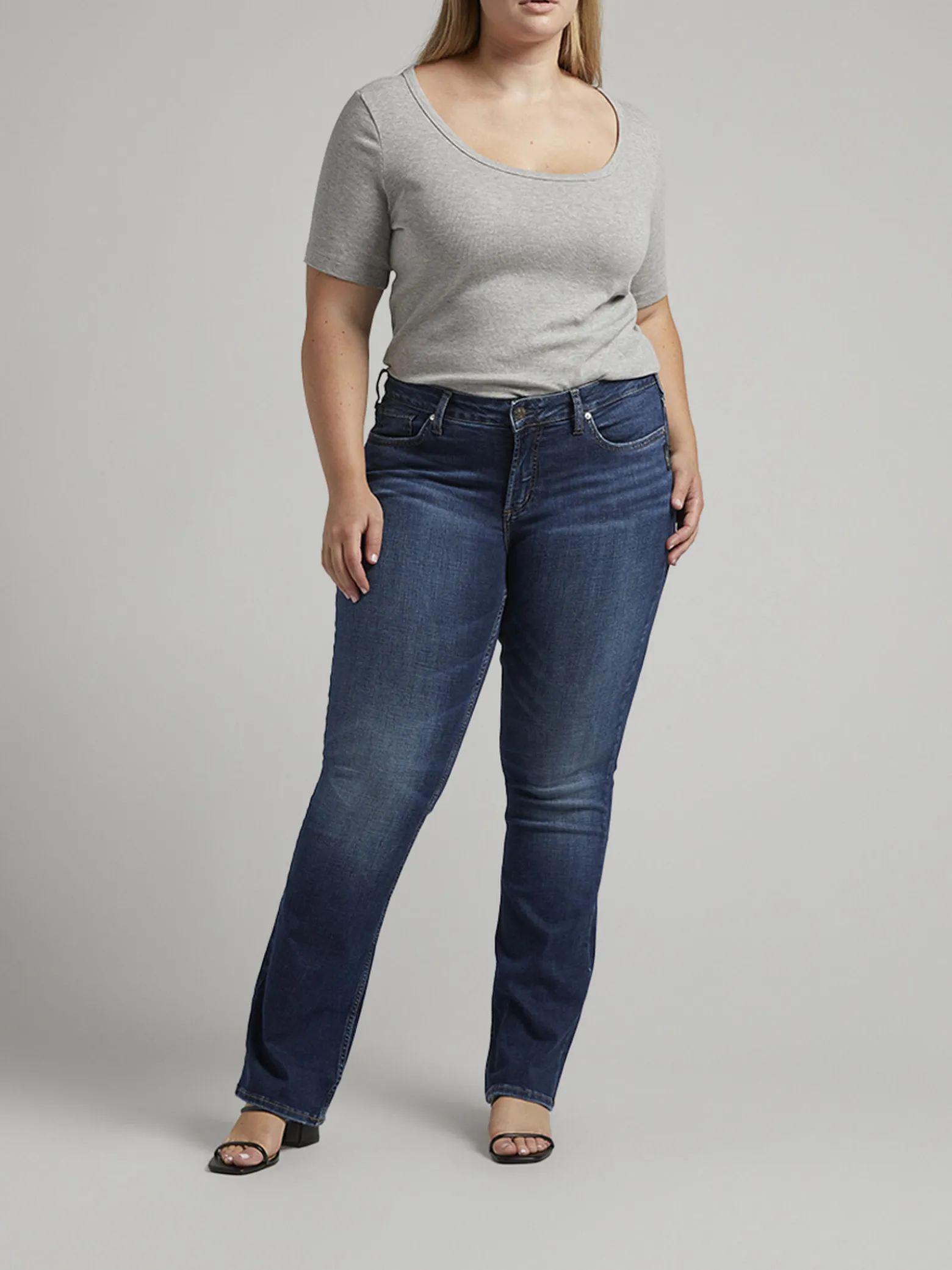 Suki Mid Rise Slim Bootcut Jeans