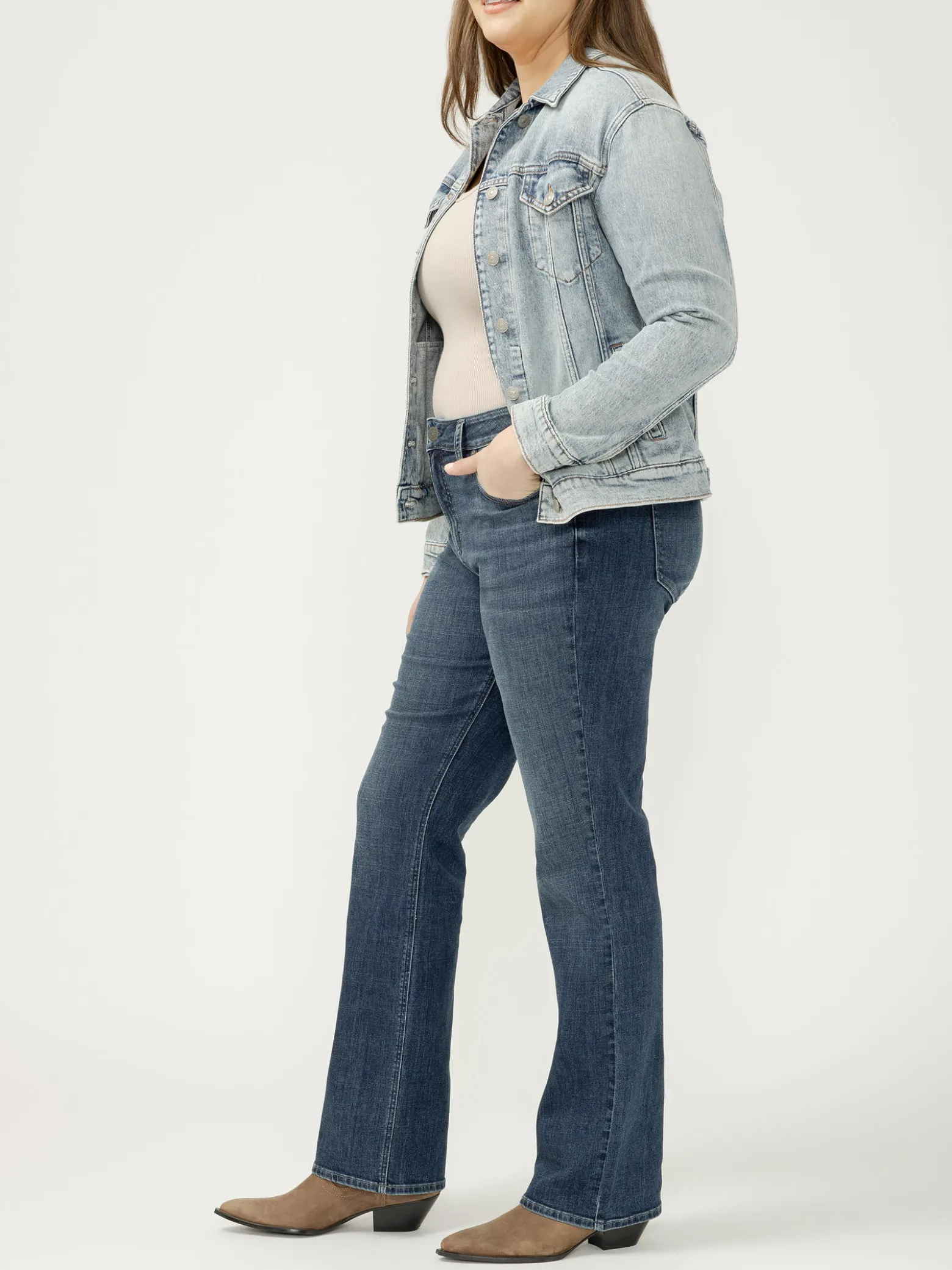 Suki Mid Rise Slim Bootcut Luxe Stretch Jeans