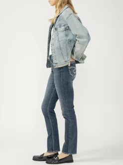 Suki Mid Rise Straight Leg Jeans