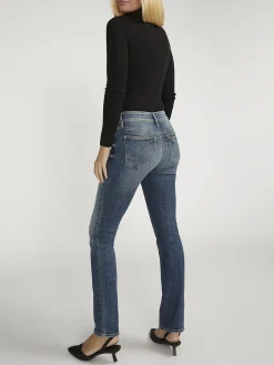 Suki Mid Rise Straight Leg Jeans