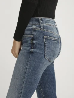 Suki Mid Rise Straight Leg Jeans