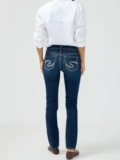 Suki Mid Rise Straight Leg Jeans