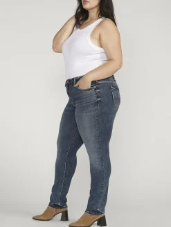 Suki Mid Rise Straight Leg Jeans Plus Size