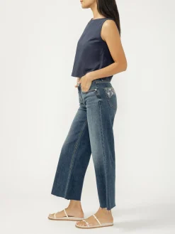 Suki Mid Rise Wide Leg Americana Luxe Stretch Jeans