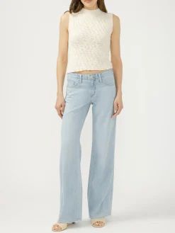 Suki Mid Rise Wide Leg Jeans