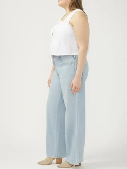Suki Mid Rise Wide Leg Jeans Plus Size
