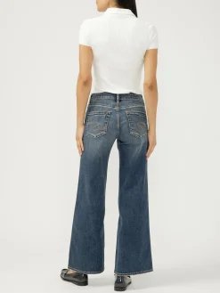 Suki Mid Rise Wide Leg Jeans
