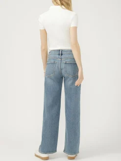 Suki Mid Rise Wide Leg Jeans