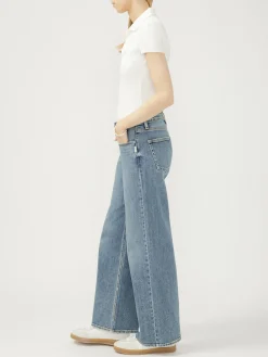 Suki Mid Rise Wide Leg Jeans