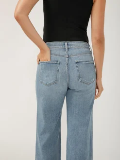 Suki Mid Rise Wide Leg Luxe Stretch Jeans