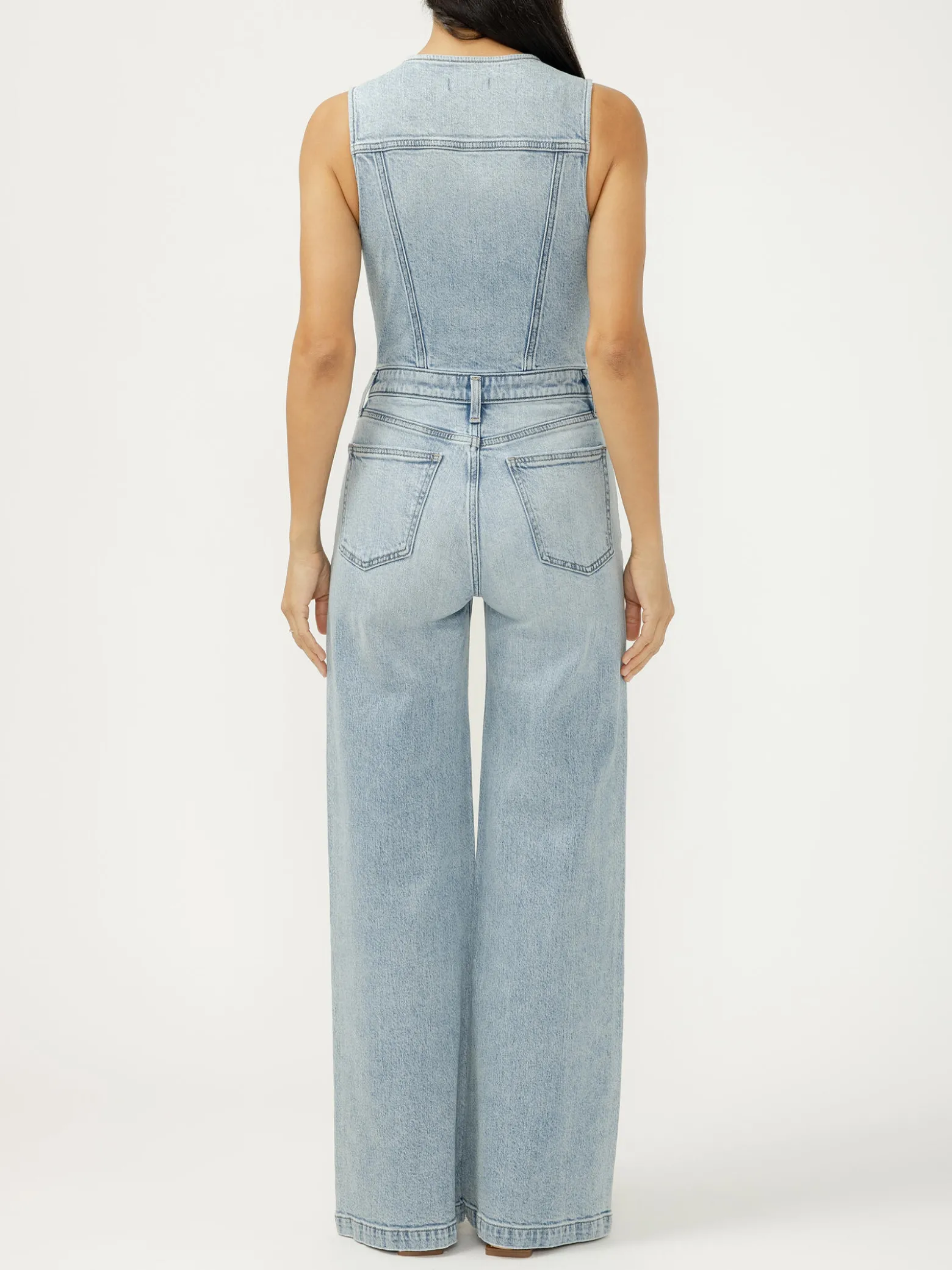 Wide Leg Vest Jumpsuit