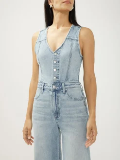 Wide Leg Vest Jumpsuit