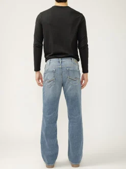 Zac Relaxed Fit Straight Leg Knit Flex Jeans